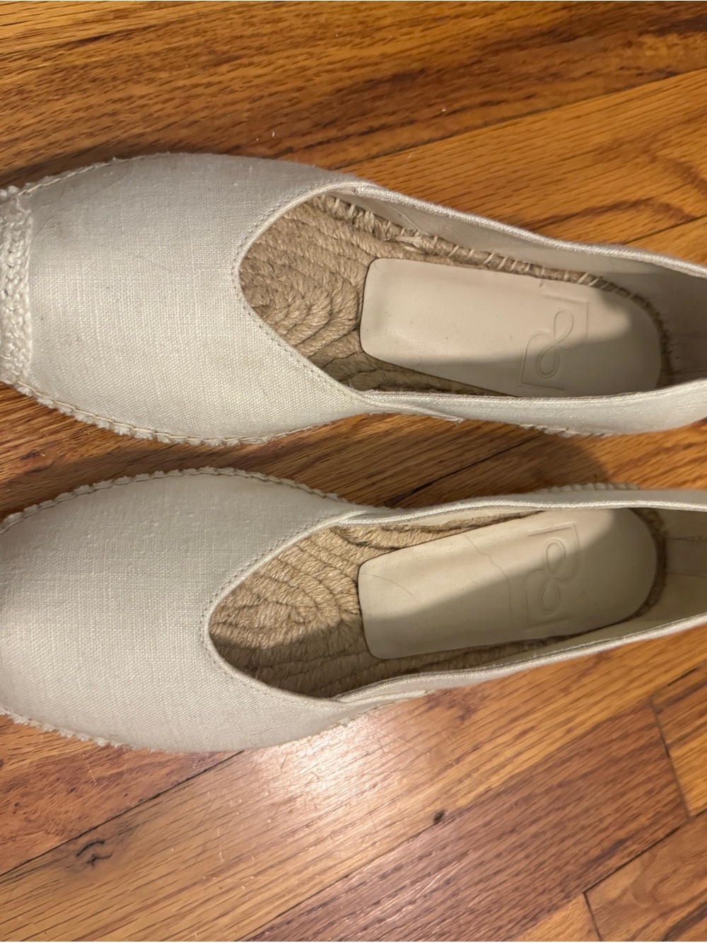 Reformation Cream Lace-Up Espadrille Flats - Picture 3 of 4